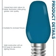 thumbnail image 2 of Luxrite C7 LED Blue Replacement Light Bulbs for String Lights 0.5W Colored Bulb Enclosed Fixture Rated UL E12 Indoor Outdoor 6 Pack, 2 of 7