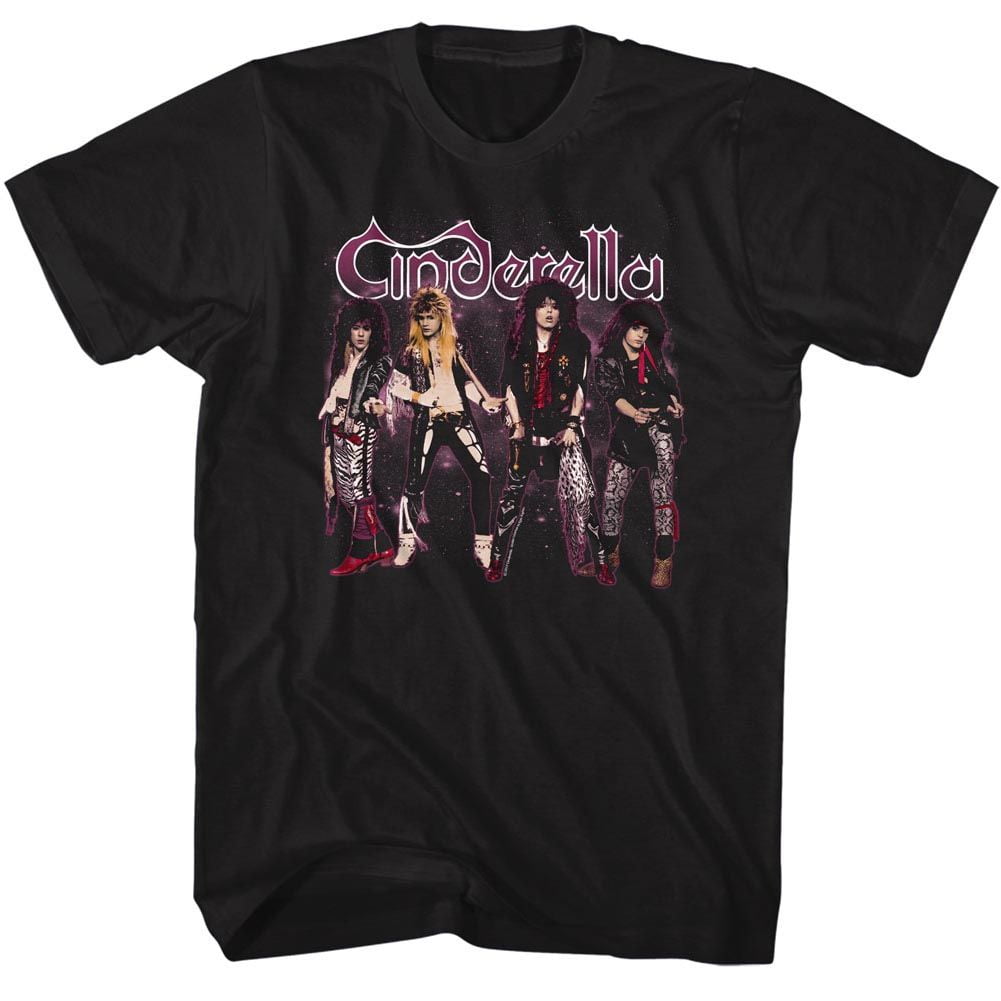 Cinderella Band Stands Black Adult T-Shirt - Walmart.com