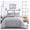 Silver Grey, variant on KriKac Light Grey Comforter Queen Size Solid Silver Gray Comforter Bedding Sets Queen for Women Men Boys Girls Teens Pale Grey Queen Comforter Sets Light Gray Ultra Soft Bedding Quilts Queen