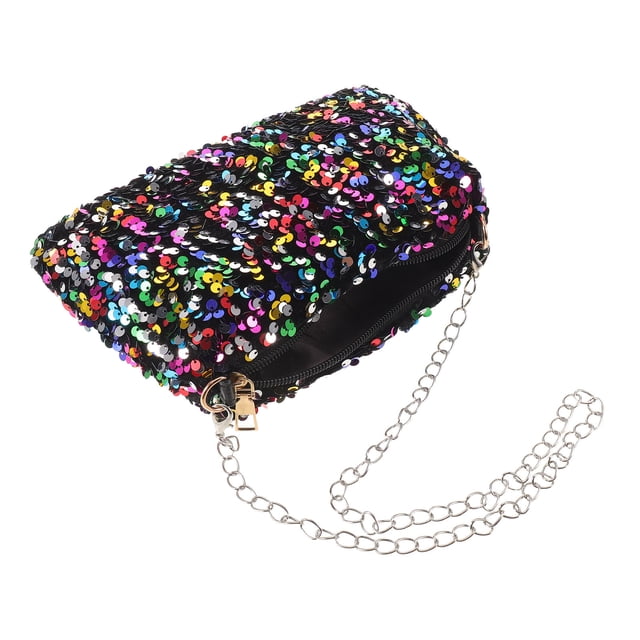 WEUVEB Bandolera Con Lentejuelas Multicolor Para Mujer Con Desmontable Para Fiestas Y