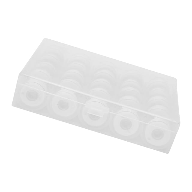 Juego de caja de bobinas, 25 piezas de bobinas con hilo, bobinas de hilo de bordar, bobinas con hilo, valor inmejorable