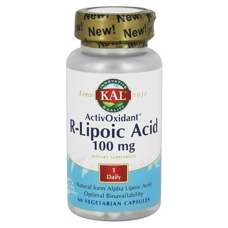 UPC 021245502128 product image for Kal - R-Lipoic Acid ActivOxidant 100 mg. - 60 Vegetarian Capsules | upcitemdb.com