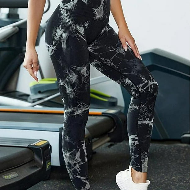 BJYX Yoga Pants Women Mention Hip Sports Pants High Waist Seamless Yoga  Leggings Tie Dye Workout Fitness Gym Leggings Fitness Wear
