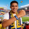 thumbnail image 4 of Silicona de la Copa Mundial de Fútbol con Argentina, Francia, Brasil, Países Bajos, EE. UU., Portugal, Italia, Banderas, pulsera suave y ajustable para aficionados y ropa para el día del partido, 4 of 6