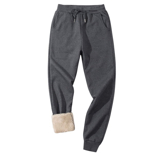 Puntoco Pantalones casuales de terciopelo de uso diario con pierna recta de invierno para hombre