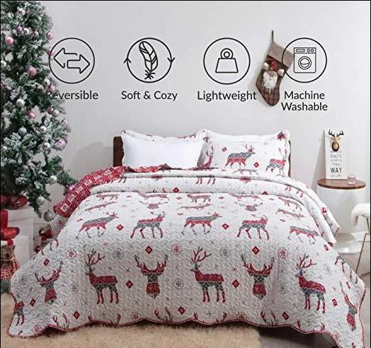 Quilt craft is floating rapidly in recent years, to penetrate into the industrial world, such as jackets, mattresses, blankets, bags, bed, to clothes and shoes. quilt sets 2 pieces quilt set christmas