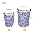 thumbnail image 5 of Daiia Orchids Flowers Round Laundry Basket with Handles Thickened Waterproof Circular hamper,Dirty Clothes Storage Basket for Bedroom,Bathroom,College Dorm-Small, 5 of 8