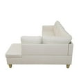 thumbnail image 3 of Star Home Living Corp Chris Faux Leather Right  Facing Sectional White, 3 of 12