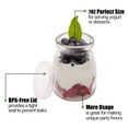 thumbnail image 6 of ACDANC 6Pcs/6oz Glass Yogurt Jars with Lids,Pudding Glass Jars,Mini Yogurt Dessert Clear Glass Jar,Container for Jello/Honey/Jam/Mousse/Cake/Milk,Party,Gift, 6 of 7