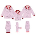 thumbnail image 6 of Family Christmas Pajamas Silk Pjs Long Sleeve Button down Holiday Nightwear Matching Pajamas Family, 6 of 7