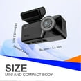 thumbnail image 3 of 2026 Upgraded Dash cam Pro 4K Wireless Car Dashcam Front Rear, 4K 2160P/FHD Dash Camera for Cars, 3.16" IPS, 5.8GHZ WiFi, GPS, with 64GB Card, 170° Wide Angle Lens(WiFi+GPS+64GB), 3 of 9