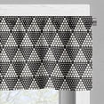 thumbnail image 3 of Ambesonne Geometric Valance Pack of 2, Half Tone Dots Triangles, 42"X18", Charcoal Grey and Ivory, 3 of 5