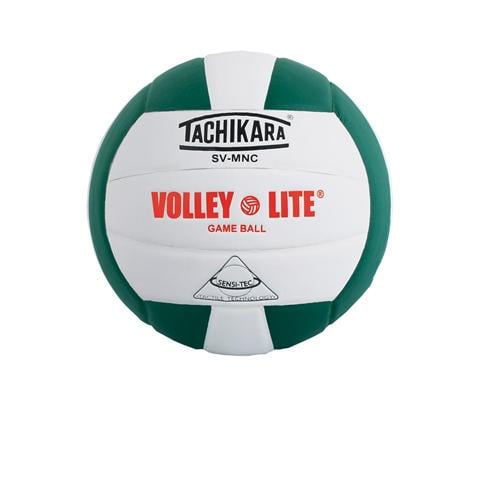 Volleyball by Tachikara VolleyLite, Training Ball Dark Green/White