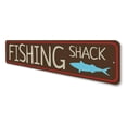 thumbnail image 4 of Fishing Shack Street Novelty Sign, Metal Wall Decor - 4x18 inches, 4 of 4