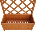 thumbnail image 4 of vidaXL 27.6 in x 11.8 in x 53.1 in Brown Wood Planter Boxes with Weather-Resistant 1 Count, 4 of 5