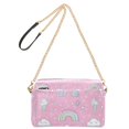 thumbnail image 2 of FORMRS Women Crossbody Purse with Chain Strap Vegan Leather Shoulder Handbag, Ice Cream Rainbow Pattern, 2 of 7