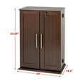 thumbnail image 3 of PREPAC Armoire de Rangement Multimédia Verrouillable Espresso avec Portes Shaker, 3 of 4