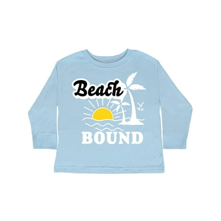 

Inktastic Beach Bound with Sun and Palm Trees Gift Toddler Boy or Toddler Girl Long Sleeve T-Shirt