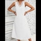 thumbnail image 4 of Vestidos de Verano para Mujer, Informales, Sin Mangas, con Encaje y Escote en V, Vestidos Midi Sin Mangas, Estilo Swing, para Vacaciones y Playa. L, 4 of 7