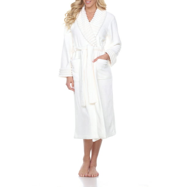 White Mark Women's and Women's Plus Super Soft Lounge Robe - Walmart.com