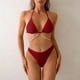 thumbnail image 1 of Tankini de mujer, camiseta sin mangas con tiras de color liso, conjunto de bikini informal de moda para playa, traje de baño de dos piezas para mujer, trajes de baño tankini para mujer, traje de baño, 1 of 4