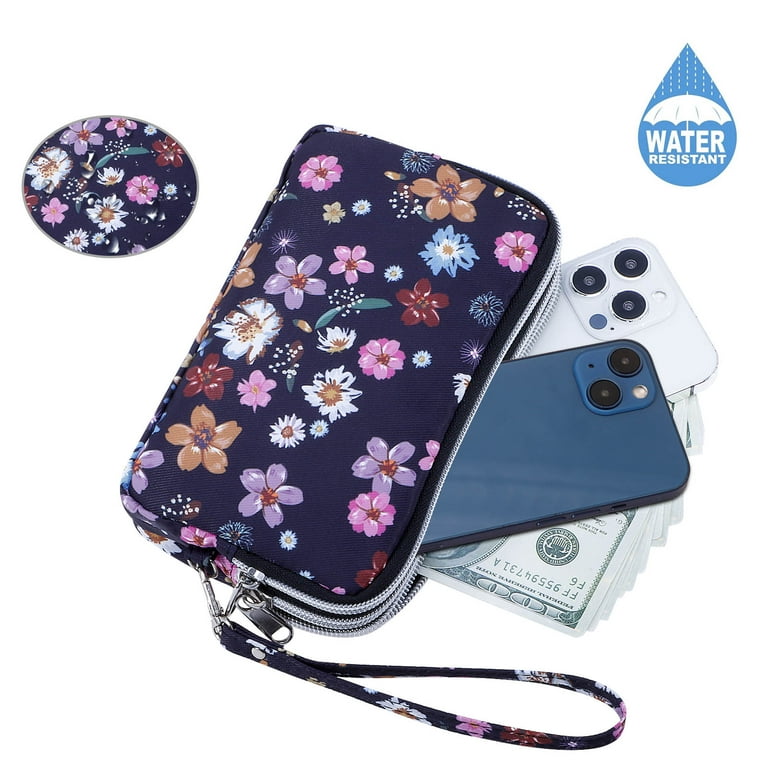 HAWEE Women's Wristlet Wallet, Floral Print Polyester photo 6