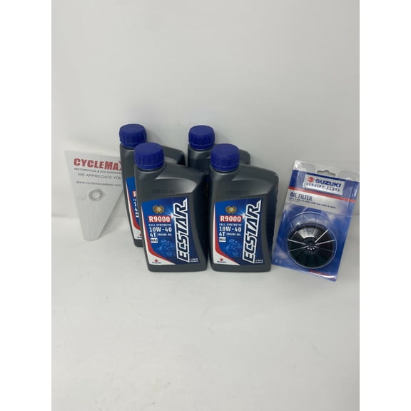 OEM 2017-2021 Suzuki GSX-S750 10w40 Full Synthetic Oil Change Kit