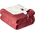thumbnail image 1 of Heat Blanket \uDx\uD Throw Soft Flannel & Sherpa Reversible Electric Blanket with Heat Settings Timer Setting and Hours Auto-Shut Off, 1 of 7