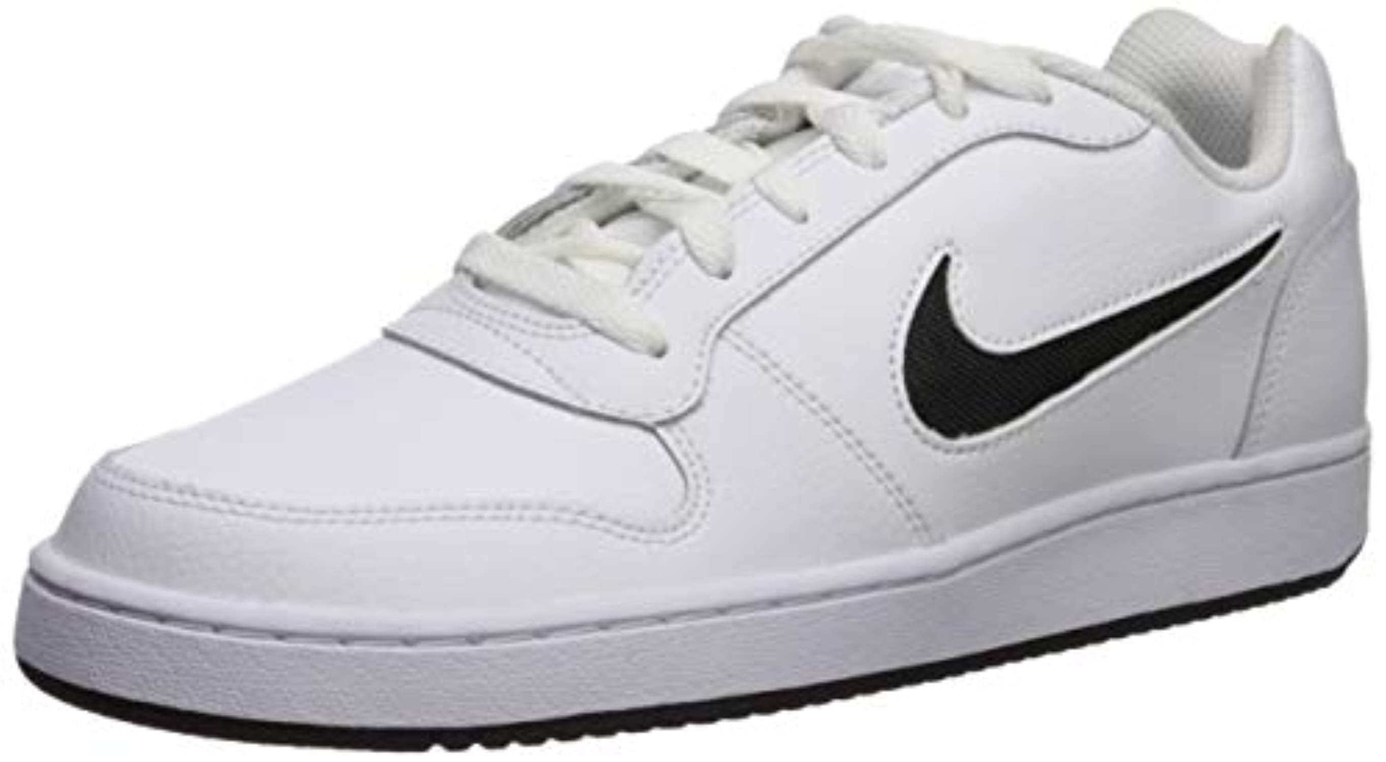 Nike - Nike Men's Ebernon Low Sneaker, White/Black, 11 Regular US ...