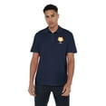 thumbnail image 2 of Peacemaker Symbol Cotton Polo Shirt, Navy, X-Large, 2 of 6