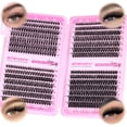 thumbnail image 1 of Extensiones de pestañas Cluster Wiwoseo, 560 unidades, Lash Clusters, rizo en forma de D, 1 of 7