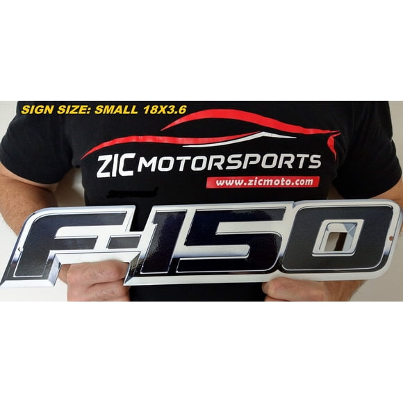 ZIC Motorsports Panneau Mural en Métal pour Garage Ford F-150 - 18 Pouces X 3 Pouces