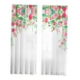 thumbnail image 1 of 2 piezas de cortinas florales, paneles de cortina, cortinas para ventanas, cortinas estampadas para sala de estar 132cmx213cm, 1 of 9