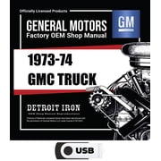 Detroit Iron OEM 1973-1974 GMC Light / Medium / Heavy Duty Trucks Shop Manuals, Owner Manuals & Sales Literature Kit on USB