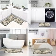 thumbnail image 4 of 2-Piece Kitchen Rugs Set Non-Slip Mats Carpet Floor for Kitchen, Bathroom (19.7"x27.6" & 19.7"x47.2") Lily Motifs Pattern, 4 of 7