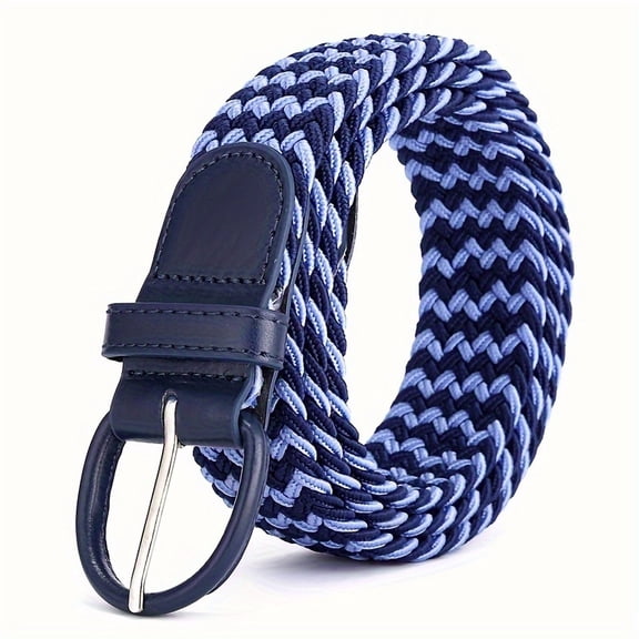 Versatile Colorful Braided Belt Casual Simple Elastic Woven Belts Jeans Accessories For Women