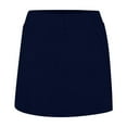 thumbnail image 5 of KALE Shorts for Women's Pants Skirt With Slit And Pocket Sports Casual Solid Color Mid Waist Tennis Summer Pants Navy, 5 of 8