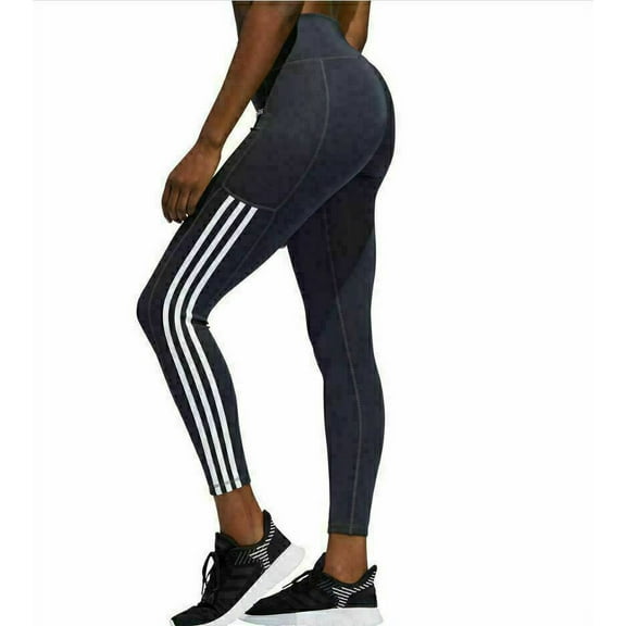 adidas Womens Tummy Control Three Stripes Tight;X-Small