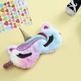 thumbnail image 4 of Peggybuy Cartoon Girls Eye Mask Blindfold Plush Rest Shading Eye Cover (Colorful), 4 of 5