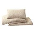 thumbnail image 4 of Better Homes & Gardens Woven Damask 2-Piece Comforter Set, Beige, T/TXL, All Ages, 4 of 5