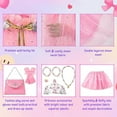 thumbnail image 3 of LED Princess Dress Up kids Costume Props Halloween Christmas,11Pcs Fairy Princess for Toddler Girls Costume Sets Cape Wand Headband Tutu Skirt Jewelry New Year Gifts for Girls 3 4 5 6 7 8 Year Old, 3 of 7