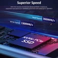 thumbnail image 3 of Unidad de estado sólido interna de disco duro SSD M.2 NVMe PCIe3.0 2280 para computadora portátil (128 GB), 3 of 5