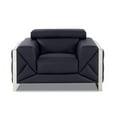 thumbnail image 2 of Titan Furnishings 18.5" Modern Genuine Italian Leather Chair in Black, 2 of 9