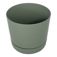 thumbnail image 2 of Maceta Redonda con plato Duraware Fincsa Espiral 8.5 Pulgadas Verde Jade con fibra, 2 of 4