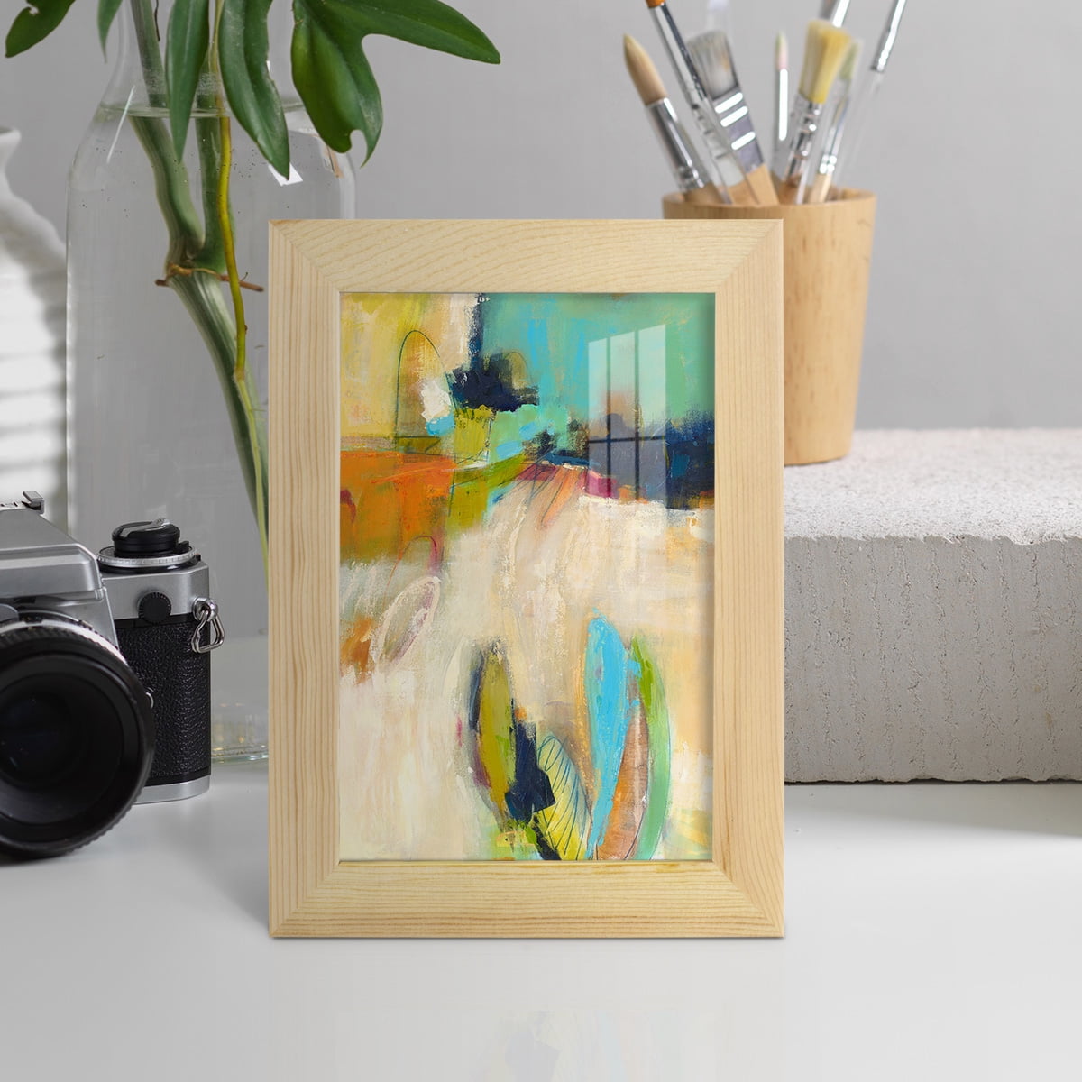 It All Adds Up - Framed Print w/glass - Natural Wood