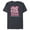 Navy Heather, variant on Minnie Mouse Varsity 1928 - Short Sleeve Blended T-Shirt for Adults - Customized-Black