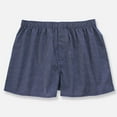 thumbnail image 2 of Mens Underwear Boxers Relaxed Fit Soft Cotton Flat Home Sleepwear Cool Breathable Boxer Shorts Mid Rise Navy XXL, 2 of 3