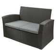 thumbnail image 3 of Northlight 4-Piece Georgetown Resin Wicker Outdoor Patio Conversation Set with Cushions, 3 of 5
