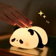 thumbnail image 3 of A Panda Night Light, LED Squishy Novelty Animal Night Lamp, 3 Level Dimmable Nightlight (Panda), 3 of 6