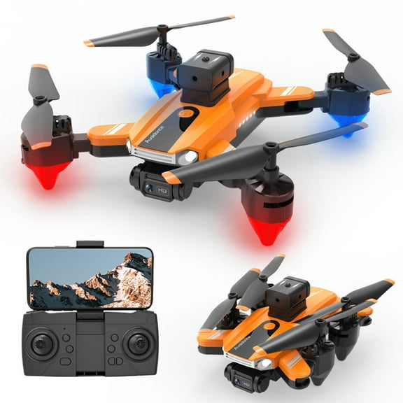 Gnmfd WiFi FPV Drone with 1080P HD Camera for Adults, Foldable RC Quadcopter with Altitude Hold, Headless Mode, 360° Flip, Route Fly, VR Drone with Headset for Aerial Videos